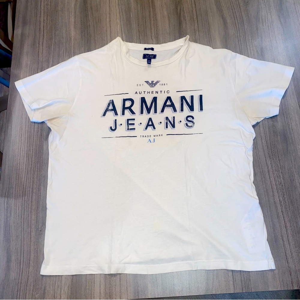 Giorgio Armani White Short Sleeve Tee